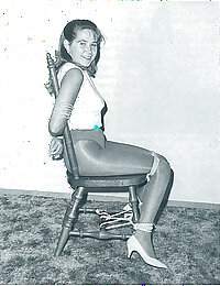 vintage bondage drawing