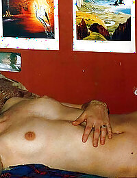 Shy inexperienced amateurs 1st time undressed for camera