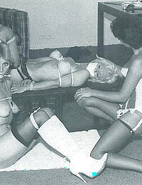 vintage bondage drawing